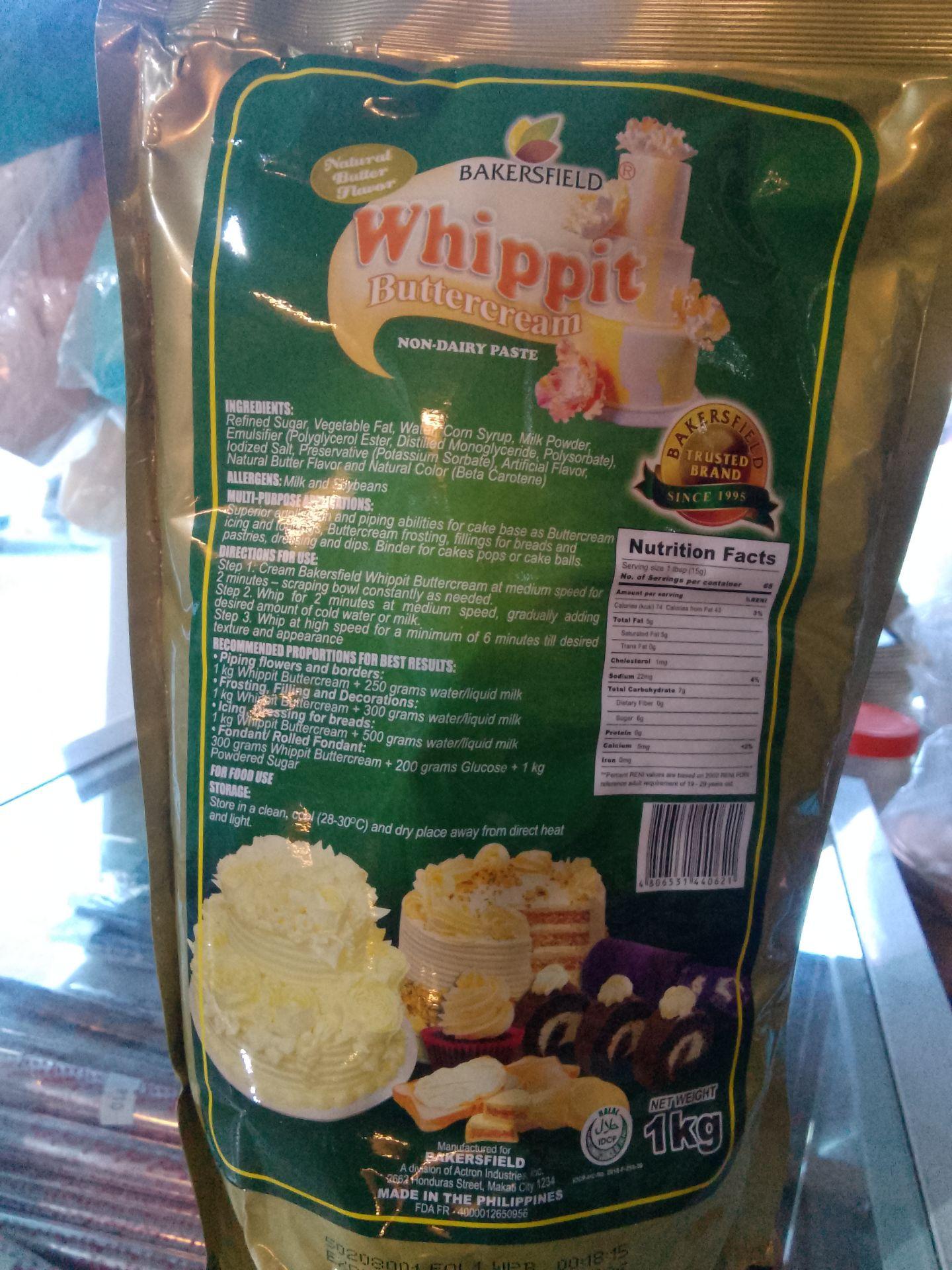 Whippit Buttercream 1kg