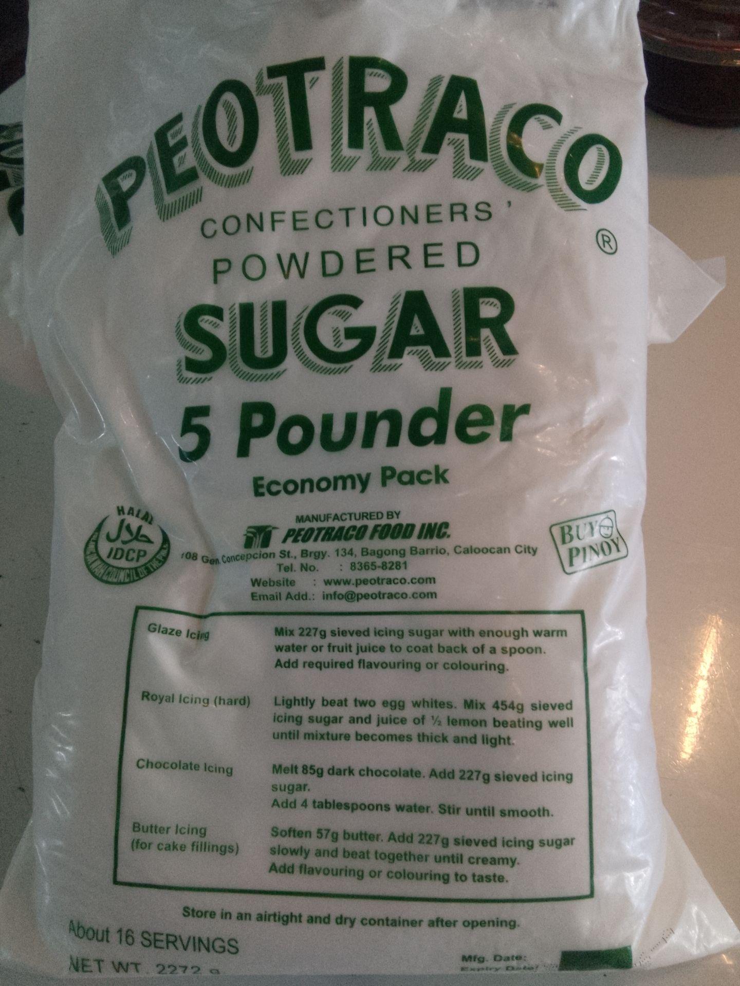 Confectioner Sugar 5 Pounder 2272g