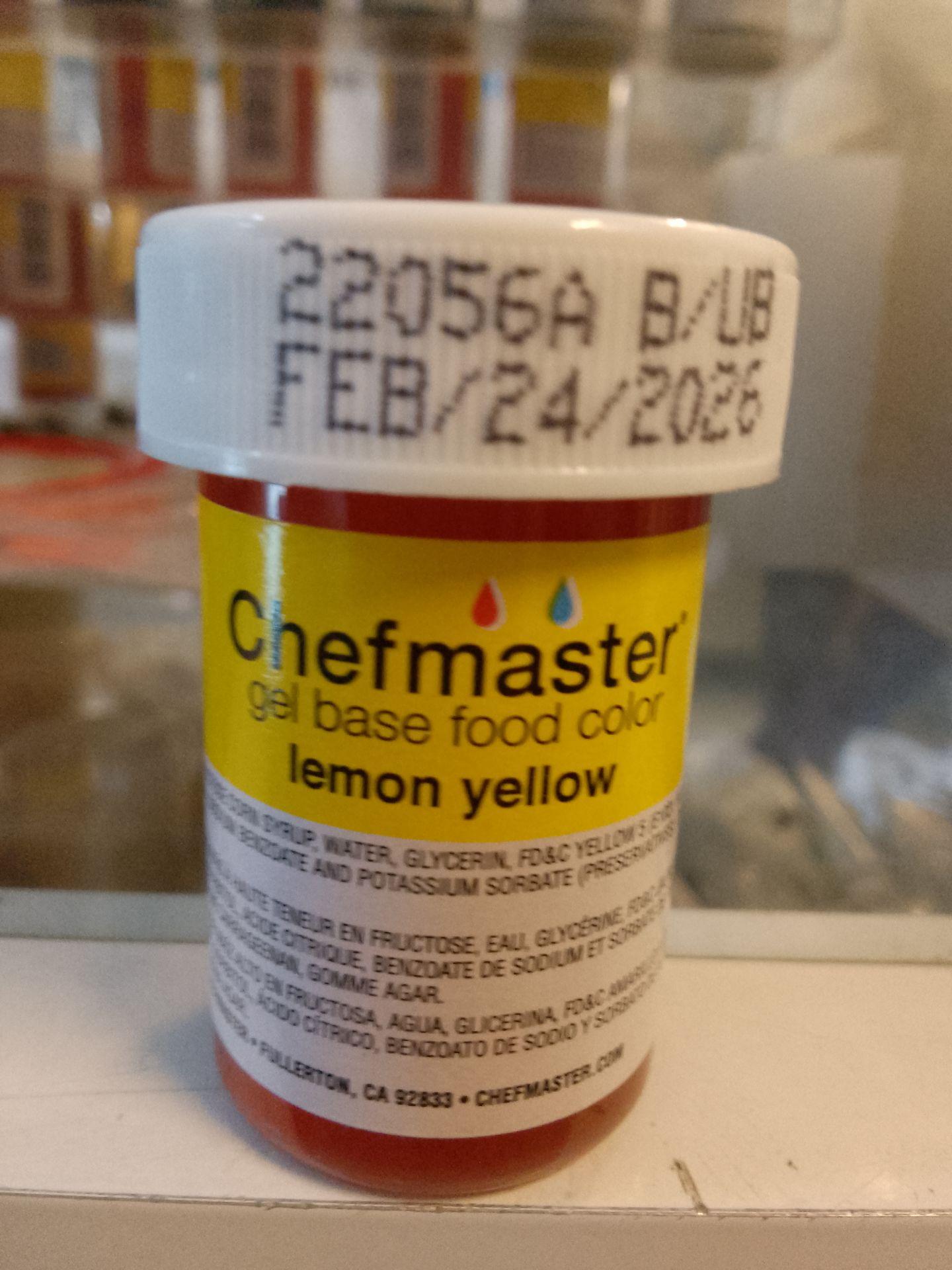 Chefmaster food color gel (lemon yellow)